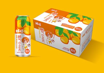 好巧黄桃果粒果汁490ml